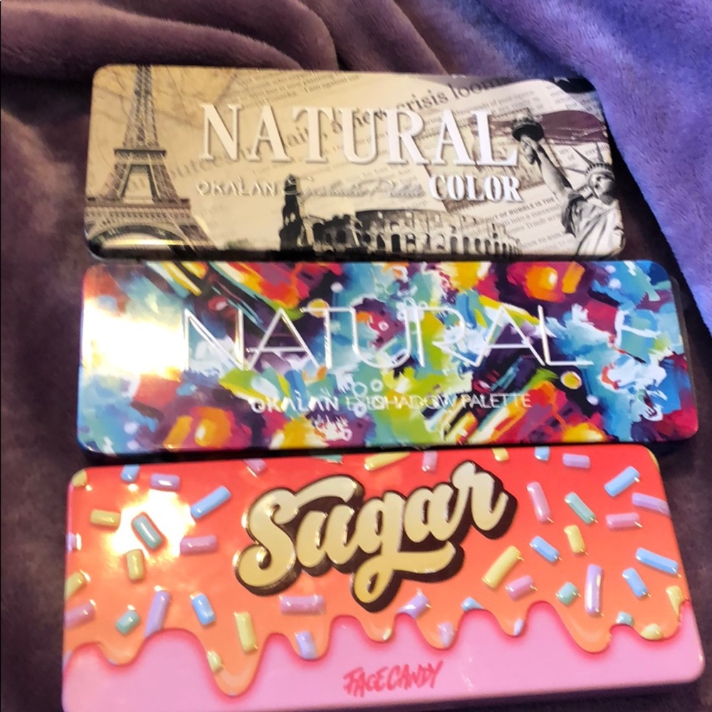 Three Eyeshadow palettes